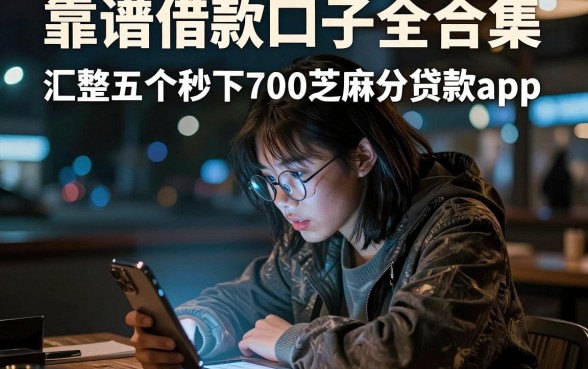 靠谱借款口子全合集,汇整五个秒下700芝麻分贷款app