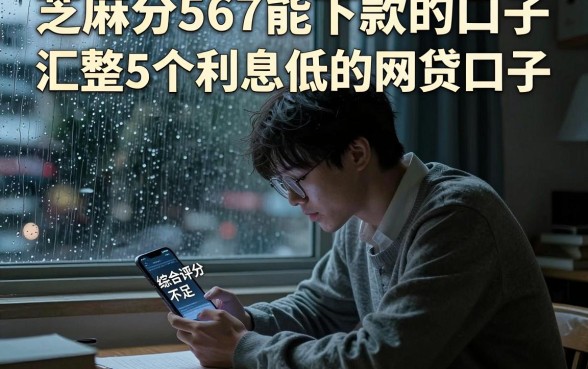 芝麻分567能下款的口子,汇整5个利息低的网贷口子