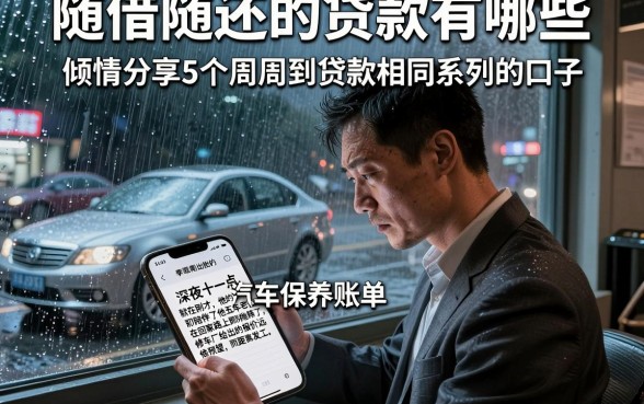 随借随还的贷款有哪些,倾情分享5个周周到贷款相同系列的口子