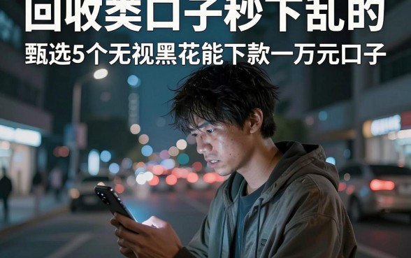 回收类口子秒下乱的,甄选5个无视黑花能下款一万元口子