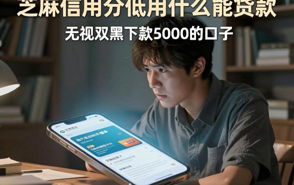 芝麻信用分低用什么能贷款，概览五个无视双黑下款5000的口子