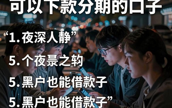 可以下款分期的口子，细致阐述5个黑户也能借款的平台