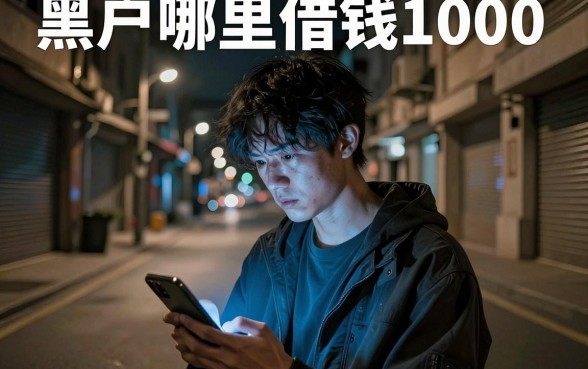 黑户哪里借钱1000,遴选五个简单容易贷款软件