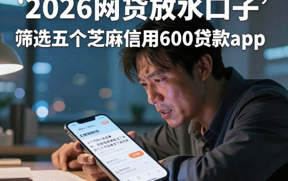 2026网贷放水口子,筛选五个芝麻信用600贷款app