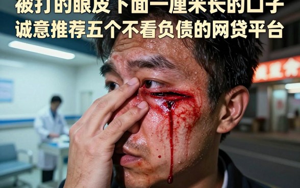 被打的眼皮下面一厘米长的口子,诚意推荐五个不看负债的网贷平台