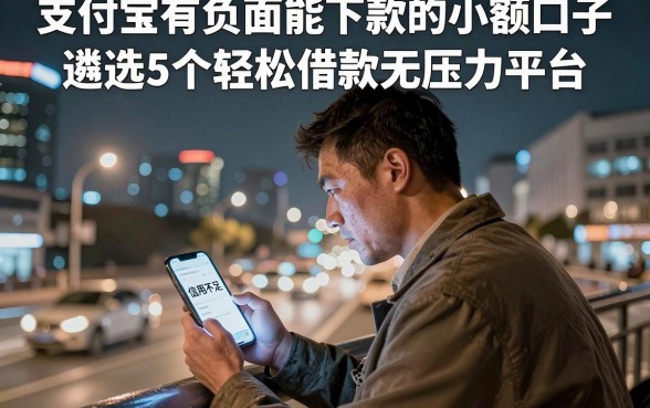 支付宝有负面能下款的小额口子，遴选5个轻松借款无压力平台
