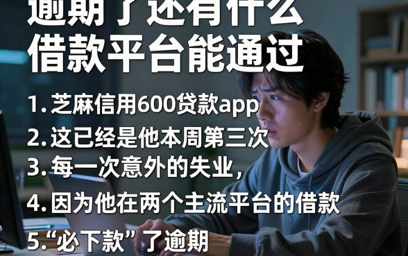 逾期了还有什么借款平台能通过,条列5个芝麻信用600贷款app