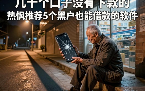 几十个口子没有下款的,热忱推荐5个黑户也能借款的软件