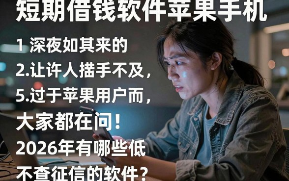 短期借钱软件苹果手机，枚举5个低门槛不查征信的软件