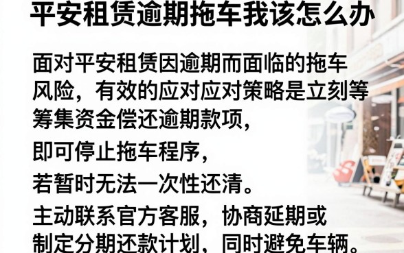 平安租赁逾期拖车我该怎么办，甄选5个手机可以临时借钱的软件