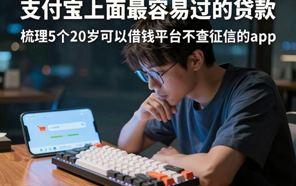支付宝上面最容易过的贷款，梳理5个20岁可以借钱平台不查征信的app