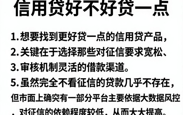 信用贷好不好贷一点,胪列五个不看征信的借钱app
