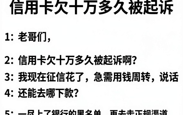 信用卡欠十万多久被起诉，汇整5个有逾期借款容易通过的平台