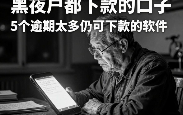 黑白户都下款的口子，概括5个逾期太多仍可下款的软件