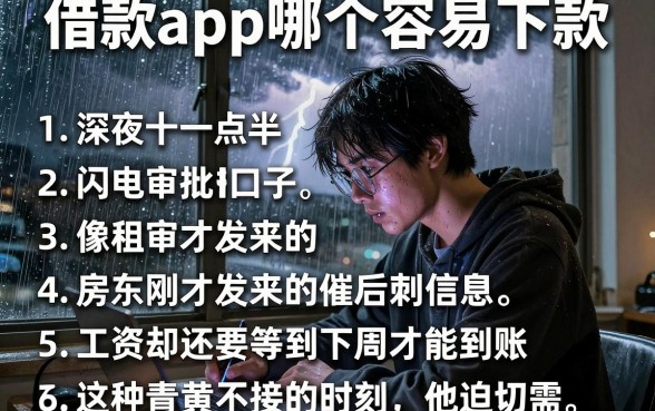 借款app哪个容易下款,胪列五个闪电审批的口子