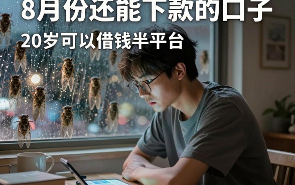 8月份还能下款的口子，整合5个20岁可以借钱平台不查征信的app