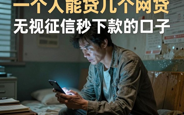 一个人能贷几个网贷，整理5个无视征信秒下款的口子