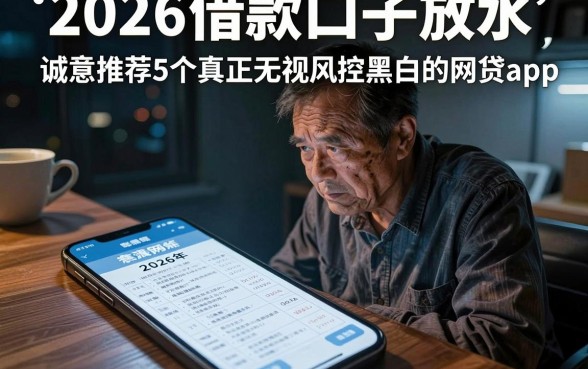 2026借款口子放水，诚意推荐5个真正无视风控黑白的网贷app
