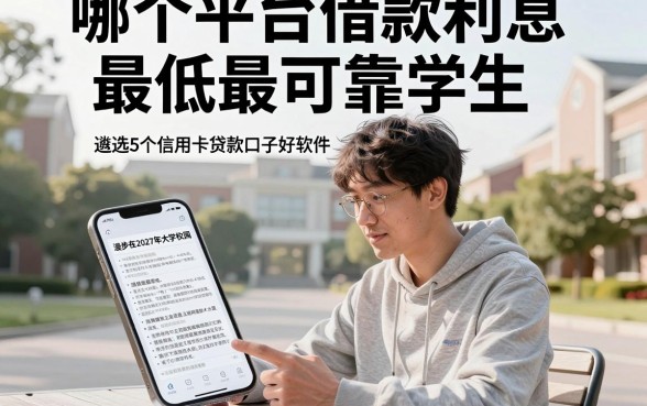 哪个平台借款利息最低最可靠学生,遴选5个信用卡贷款口子好软件