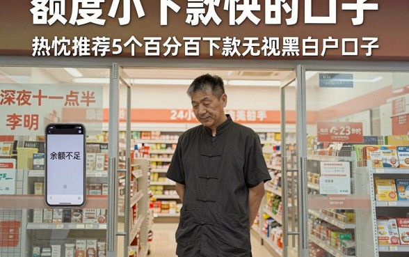 额度小下款快的口子，热忱推荐5个百分百下款无视黑白户口子