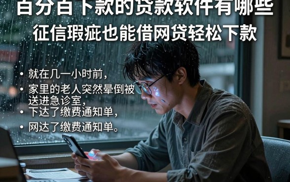 百分百下款的贷款软件有哪些,罗列5个征信瑕疵也能借网贷轻松下款的app