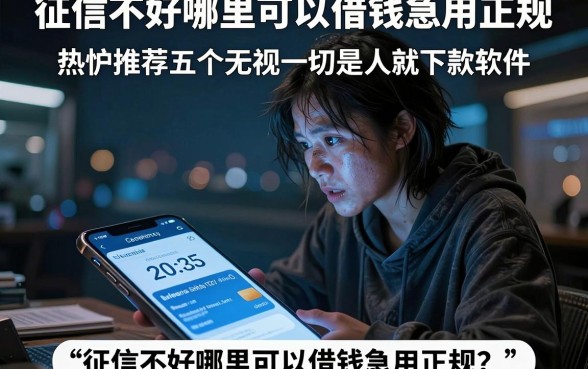 征信不好哪里可以借钱急用正规,热忱推荐五个无视一切是人就下款软件