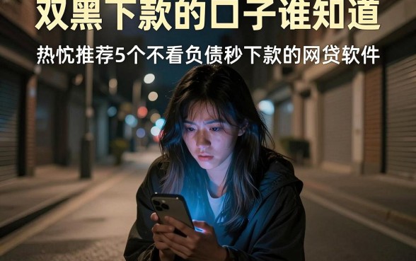 双黑下款的口子谁知道,热忱推荐5个不看负债秒下款的网贷软件