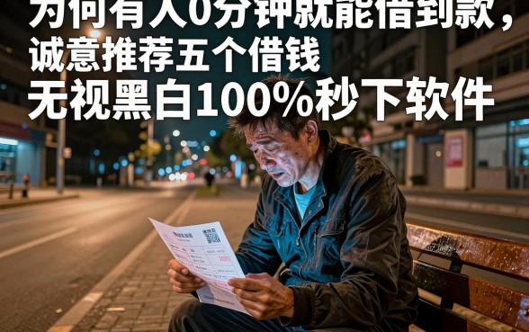为何有人0分钟就能借到款,诚意推荐五个借钱无视黑白100%秒下软件