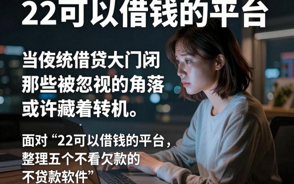 22可以借钱的平台，整理五个不看欠款的贷款软件