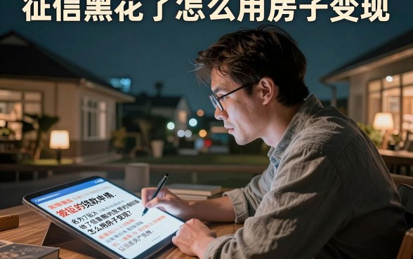 征信黑花了怎么用房子变现,整理五个无视黑白花户的下款口子