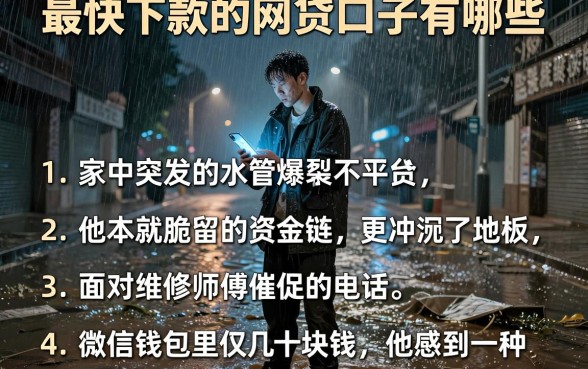 最快下款的网贷口子有哪些,罗列五个不看征信网贷平台放款快的口子