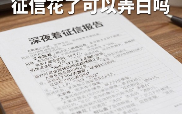 征信花了可以弄白吗，精选5个靠谱的借款平台