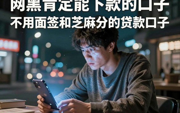 网黑肯定能下款的口子,理出五个不用面签和芝麻分的贷款口子