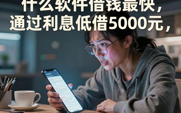 什么软件借钱最快通过利息低借5000元，深入剖析五个不看征信的借钱软件
