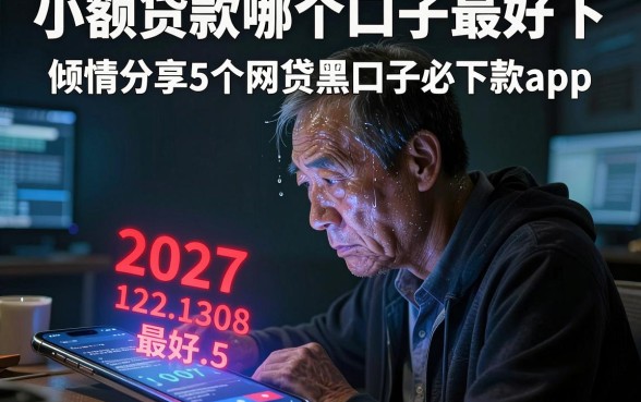 小额贷款哪个口子最好下,倾情分享5个网贷黑口子必下款app