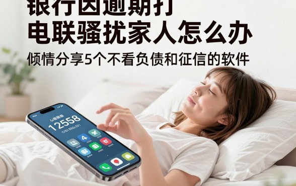 银行因逾期打电联骚扰家人怎么办,倾情分享5个不看负债和征信的软件