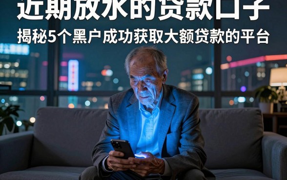 近期放水的贷款口子，揭秘5个黑户成功获取大额贷款的平台