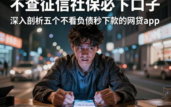 不查征信社保必下口子，深入剖析五个不看负债秒下款的网贷app