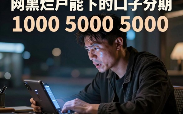 网黑烂户能下的口子分期，陈列五个1000至5000的小额贷款app