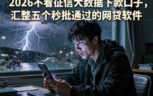 2026不看征信大数据下款口子，汇整五个秒批通过的网贷软件