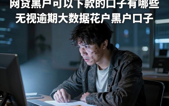 网贷黑户可以下款的口子有哪些，规整五个无视逾期大数据花户黑户口子