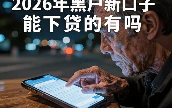 2026年黑户新口子能下贷的有吗，梳理五个无视一切是人就下款app