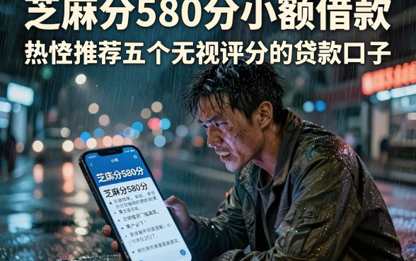 芝麻分580分小额借款,热忱推荐五个无视评分的贷款口子