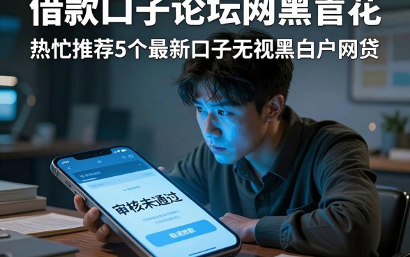 借款口子论坛网黑花，热忱推荐5个最新口子无视黑白户网贷
