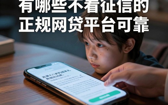 有哪些不看征信的正规网贷平台可靠，遴选五个网贷容易下款18岁的口子