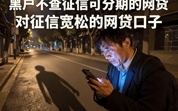 黑户不查征信可分期的网贷,概括五个对征信宽松的网贷口子