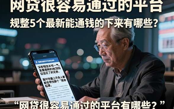 网贷很容易通过的平台,规整5个最新能下来钱的平台