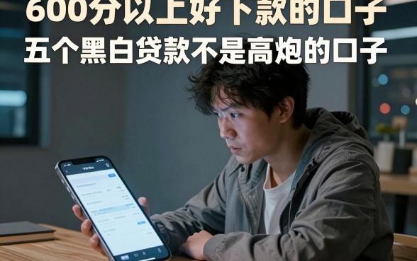 600分以上好下款的口子,深入剖析五个黑白贷款不是高炮的口子