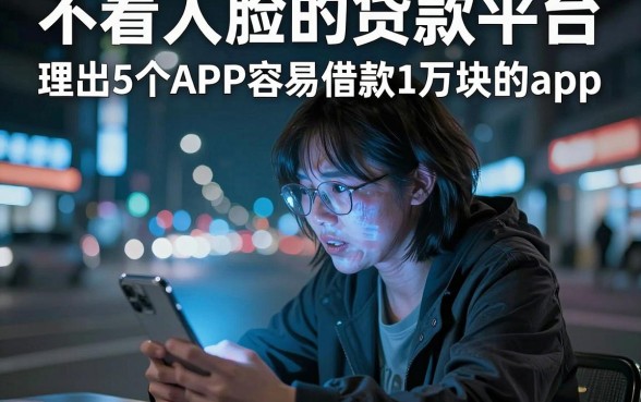 不看人脸的贷款平台，理出5个APP容易借款1万块的app
