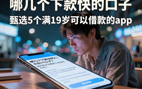 哪几个下款快的口子，甄选5个满19岁可以借款的app